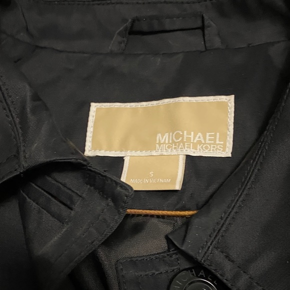 Michael Kors Black Trench Jacket - Picture 2 of 8